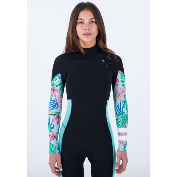 Wetsuit Hurley Plus Womens 4/3mm Printed Java Tropical