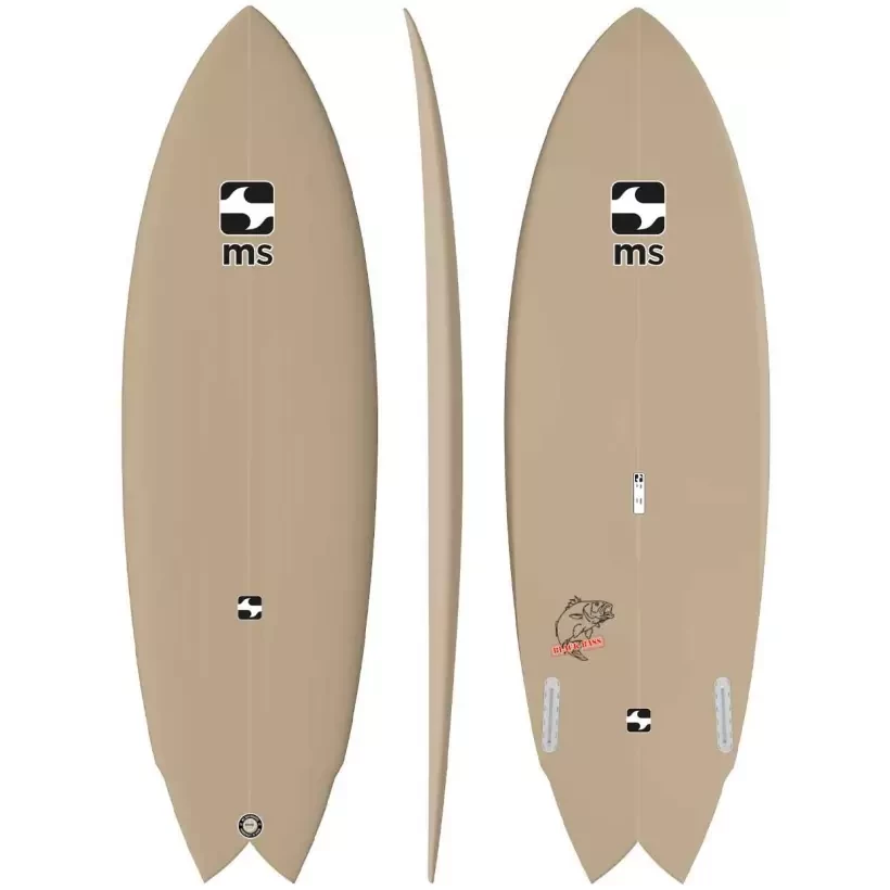 Tabla de surf MS Black Bass Modern Twin