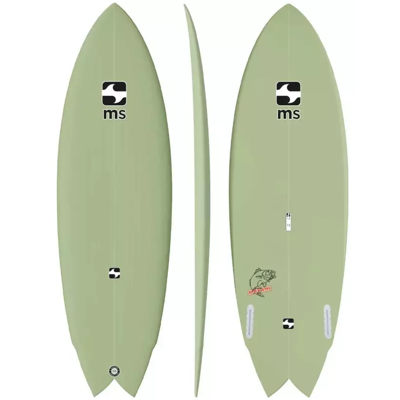 Surfboard MS Black Bass Modern Twin