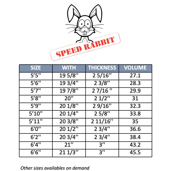 Tabla de surf MS Speed Rabbit CFE