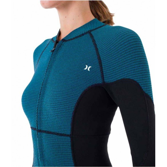 Traje Neopreno Hurley Women Advantage texture 2mm Black/Sky Blue