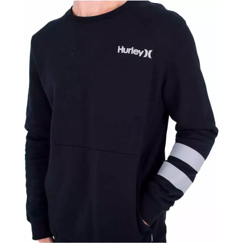 Sweatshirt Hurley Oceancare crew Black