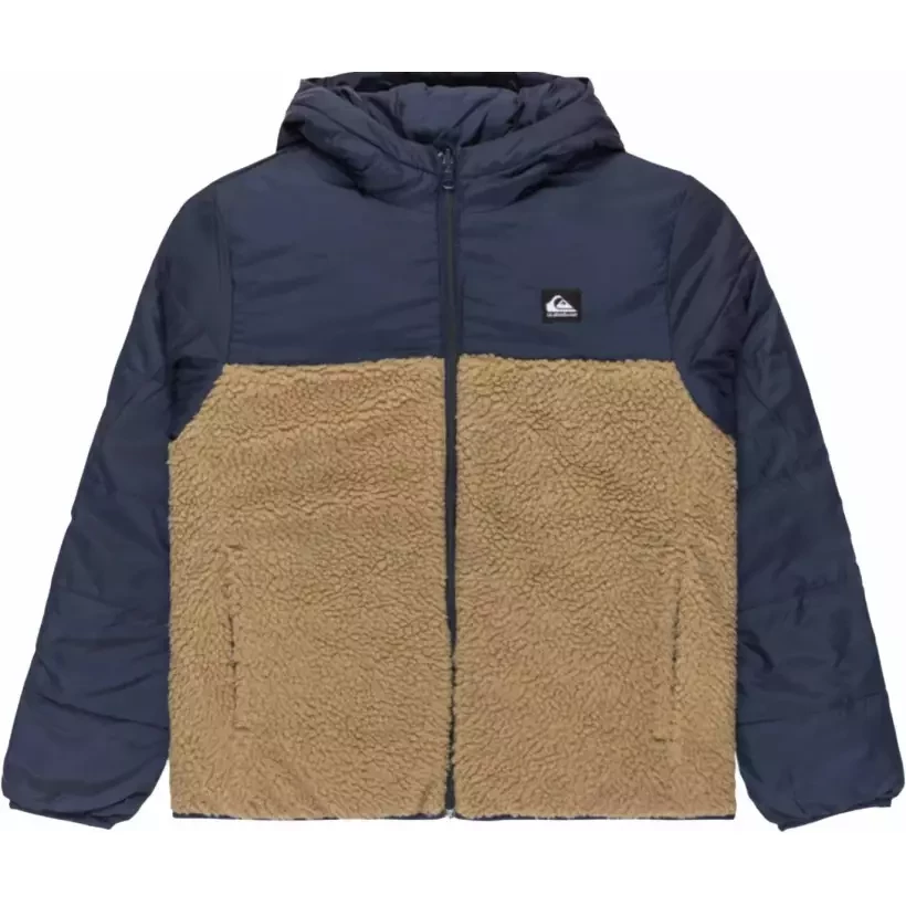 Jacket Quiksilver Scaly Reversible Dark Navy Brown
