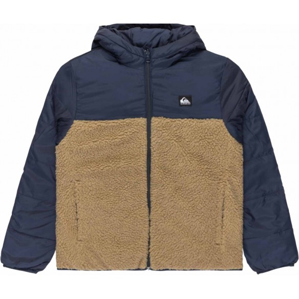 giacca Quiksilver Scaly Reversible Dark Navy Brown