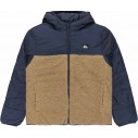 Jacket Quiksilver Scaly Reversible Dark Navy Brown