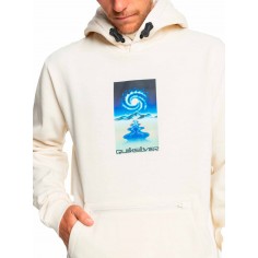 Sweatshirt Quiksilver Big Logo Tech Hoodie Birch