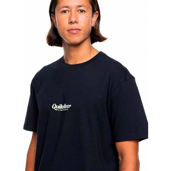 Tee Shirt quiksilver Simple Lettring Black