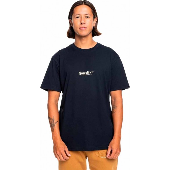 Tee Shirt quiksilver Simple Lettring Black