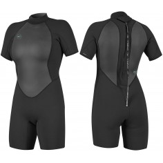 Fato Shorty O´Neill Reactor 2mm Womens Black/Black