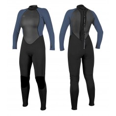 Fato de neoprene feminino BZ para reator II O'Neill 3/2mm Black/Mist