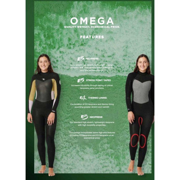 Combinaison femme Rip Curl Omega 3/2mm Khaki