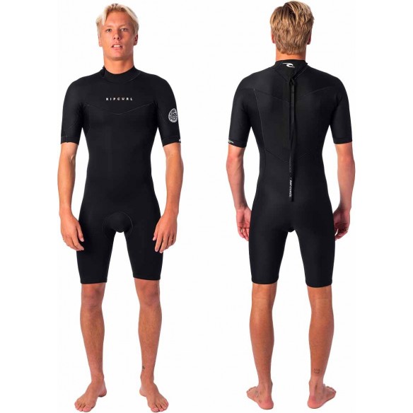 Shorty von Rip Curl Dawn Patrol 2mm SS BZ Black