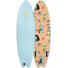 Tabla softboard Ocean & Earth Brains EZI-Rider Fish Pastel Blue