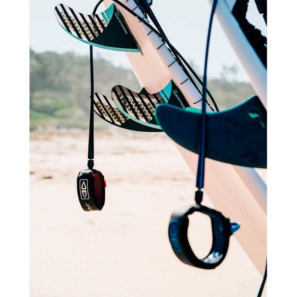 Surf Leash Ocean & Earth SLIMLINE Pro/Comp Black/White