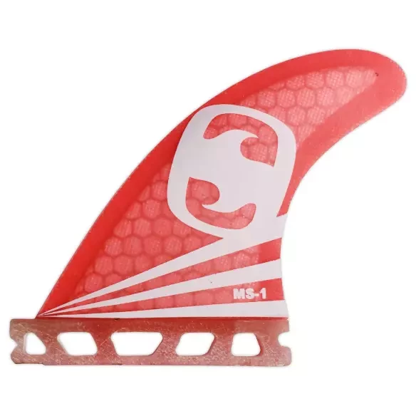 Ailerons de surf Mundo-surf MS-1 Core Lite Single Tab Red