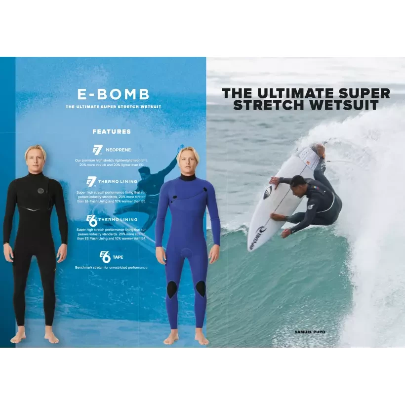 3/2mm Rip Curl E-Bomb Chest Zip Wetsuit