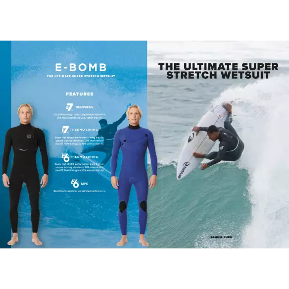 Muta surf Rip Curl E-Bomb 3/2mm Chest Zip