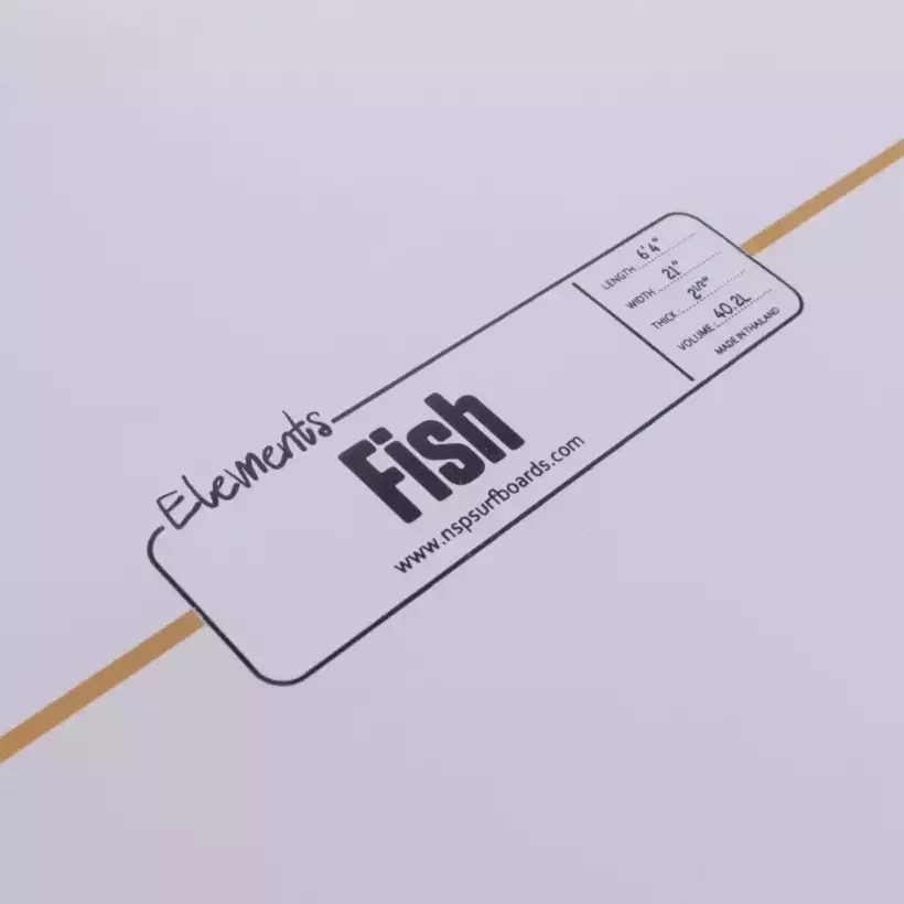 Surfboard NSP fish Elements Green