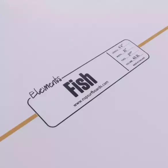NSP fish Elements Surfboard Green