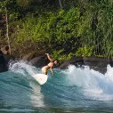 Surfboard NSP Double Vision Blue Powder Elements