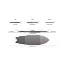 NSP surfboard Double Vision Blue Powder Elements