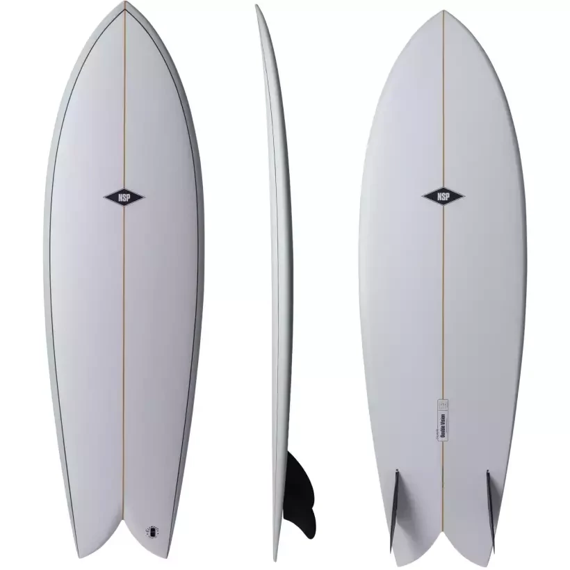 Tabla de surf NSP fish Double Vision Blue Powder