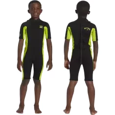Combinaison Billabong Foil 2/2mm Toddler Fluro Lime