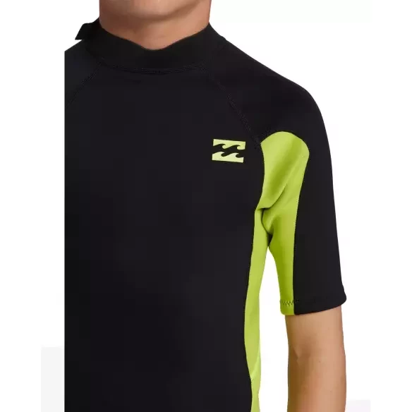 Muta surf Billabong Foil 2/2mm Flat Lock Fluro Lime