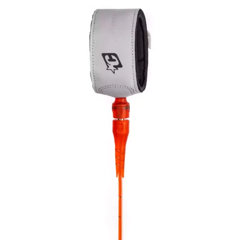 Leash de surf Creatures SuperLite Lite Fluro Red Speckle Cement