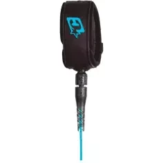Leash surf Creature Reliance Longboard ANKLE Cyan Speckle Black