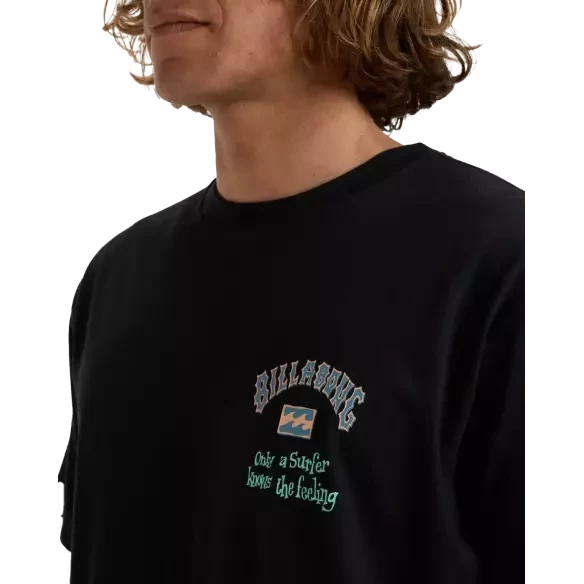 Maglietta Billabong Know The Feeling Black