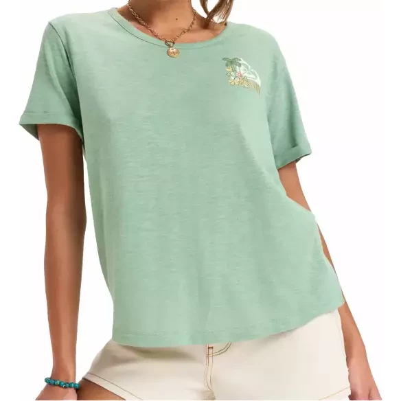 T-Shirt Roxy Ocean Wave Green