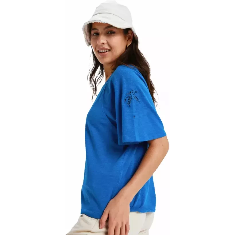 Camisa Roxy Time For Palm Tree Dazzling Blue