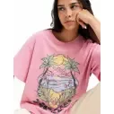Camisa Roxy Sunny Oversize Orchid Smoke