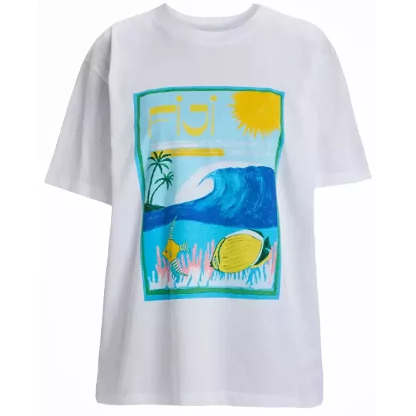 T-Shirt van Roxy Bright White Fiji
