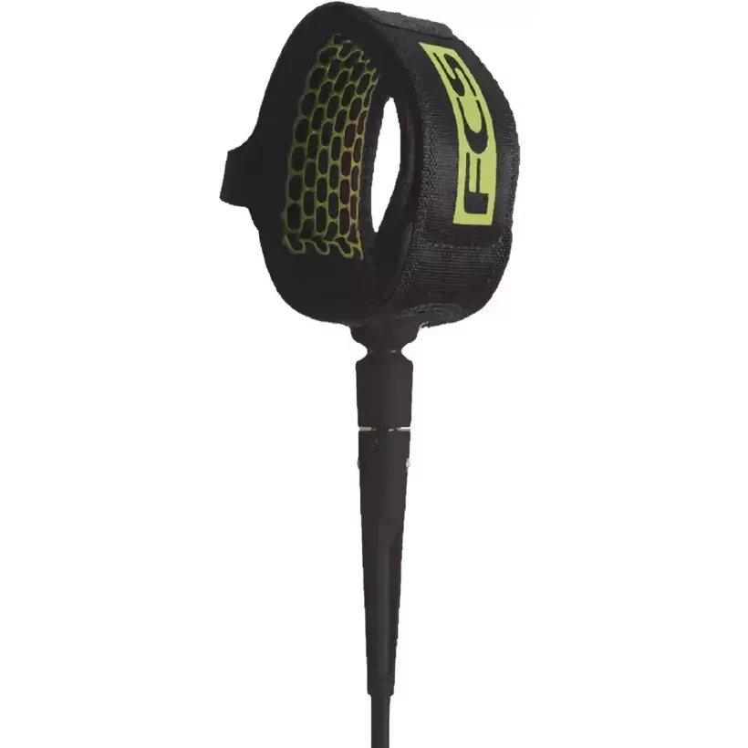 Surf Leash de longboard FCS Coal Lime