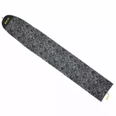 Boardbag FCS Stretch Cover Longboard Monogram Coal/Lime