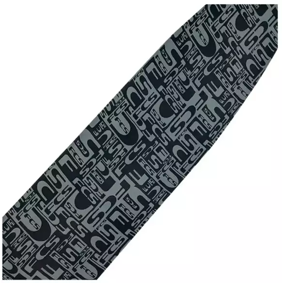 FCS Longboard Stretch Cover Monogram Coal/Lime
