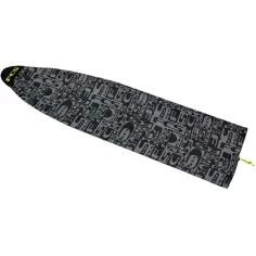 Funda FCS Strech Cover Funboard Monogram Coal/Lime