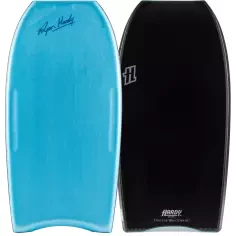 Prancha de bodyboard Hardy Shapes Ryan Hardy Pro Mini Quad Concave Kinetic PP Aqua Blue/Black