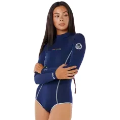 Shorty in Neoprene Rip Curl G-Bomb LS BZ Boyleg Navy