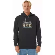 Sweatshirt Rip Curl Down The Line Washed Black