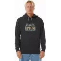 Sweatshirt Rip Curl Down The Line Washed Black