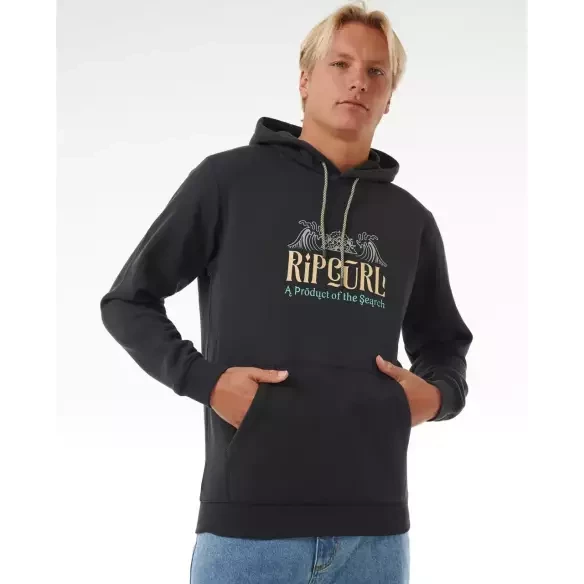 Sweat-shirt Rip Curl Down The Line Washed Black