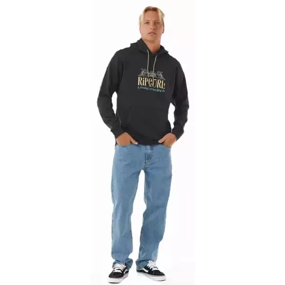 Sweat-shirt Rip Curl Down The Line Washed Black