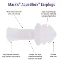 Bouchons d'oreille Mack´s AquaBlock - 2 paires