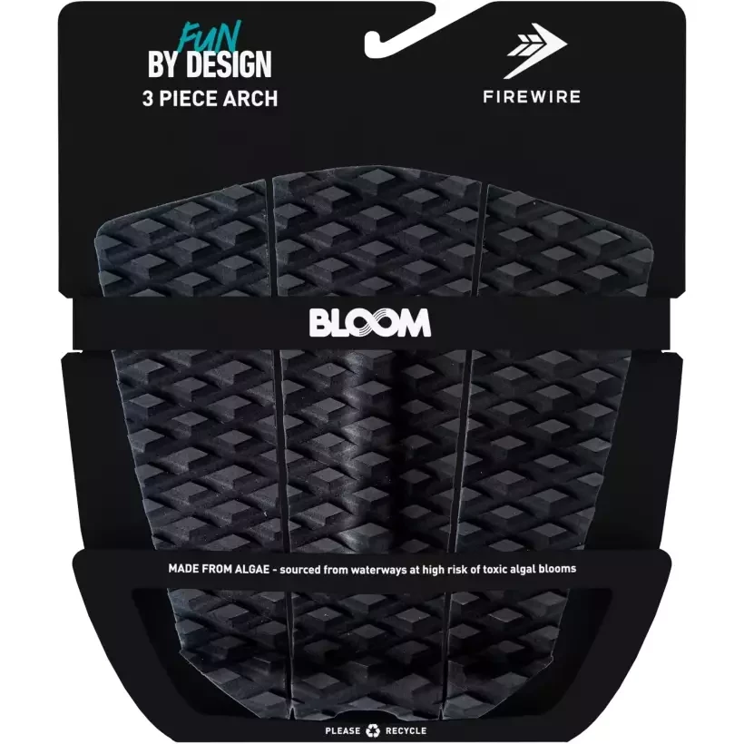 Grip de surf Firewire 3 Piezas Black/Charcoal