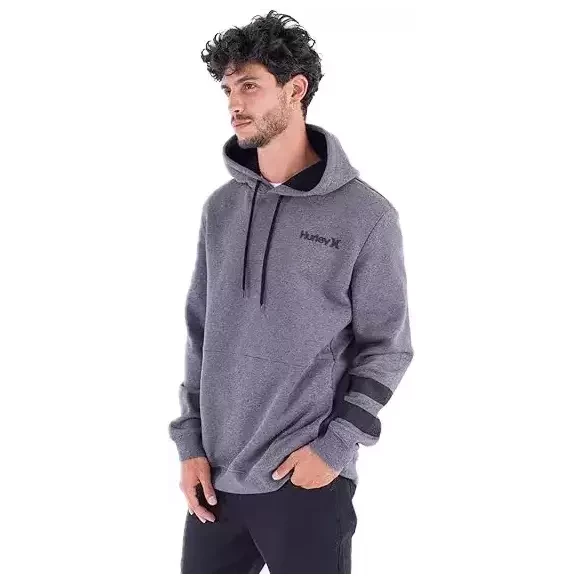 Suéter Hurley Oceancare hood Grey Htr