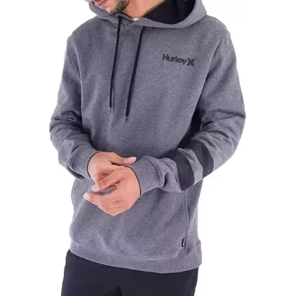 Suéter Hurley Oceancare hood Grey Htr