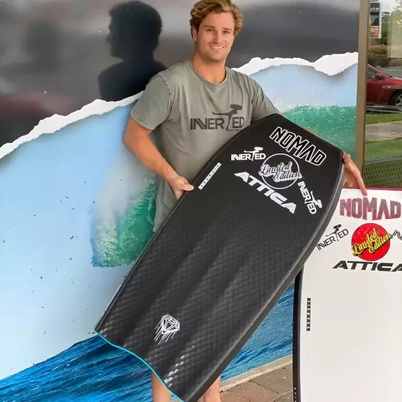 Planche de bodyboard Nomad Cramsie Quad LTD PP Aztec Blue/Orange